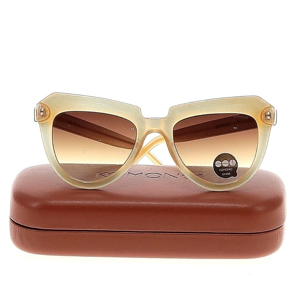 KOMONO sunglasses Stella Gold NEW cat eye - Picture 3 of 13